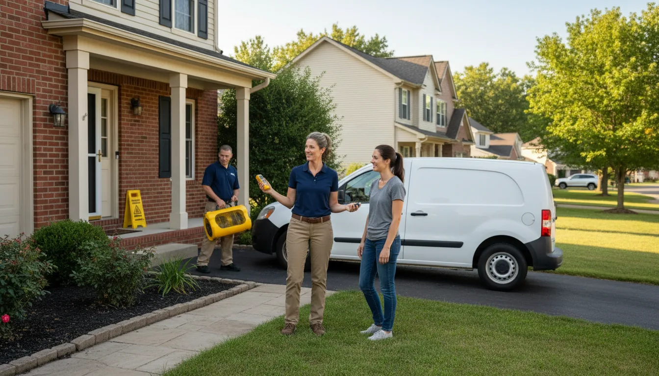 Water restoration image for Dehumidification And Cleanup Services in Troy, ME